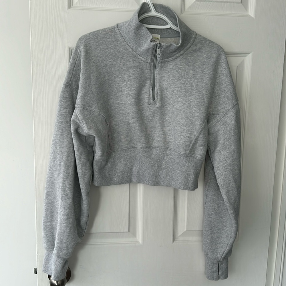 Offline by Aerie crop zip sweatshirt size L